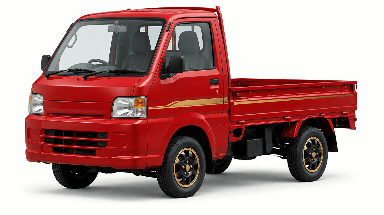 Red mini truck