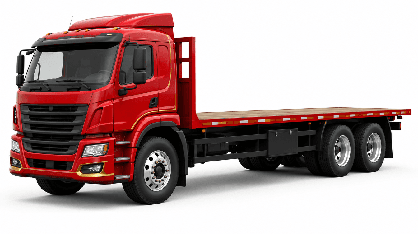 Red flatbed